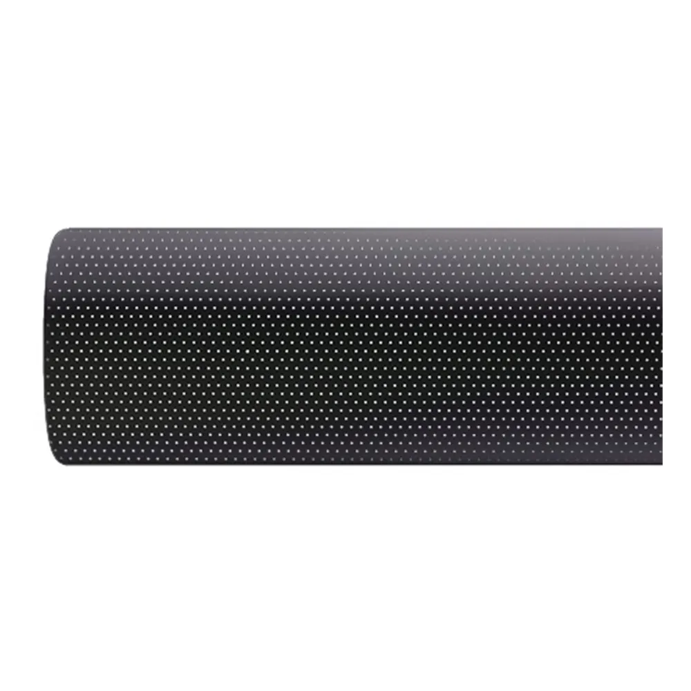 Muestra de lama para veneciana de aluminio a medida | 50 mm / 164P negro / mate / perforado