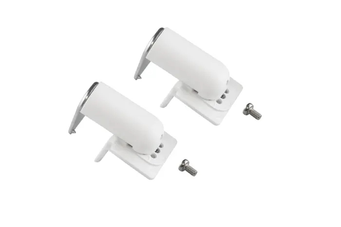 Klemmträger mit Schraube für Spannschuh, zylindrische Form, zwei Stück abgebildet