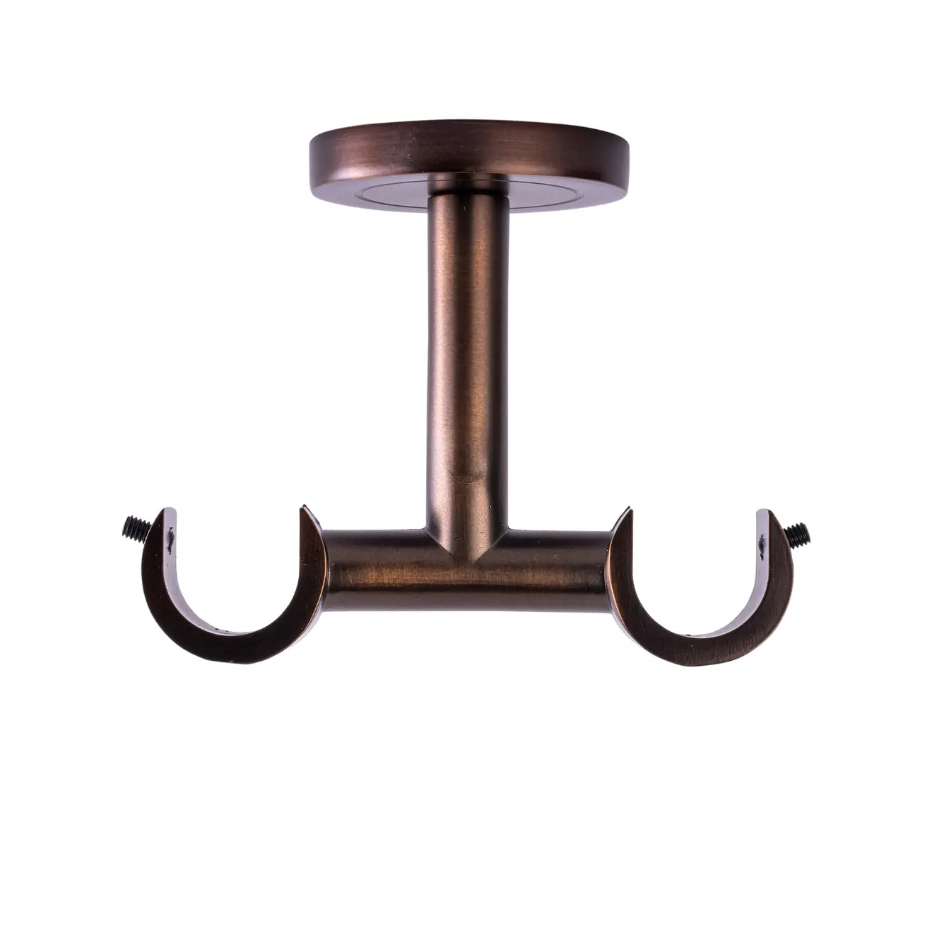 Deckenhalter für Gardinenstange mit zwei Halterungen und Schrauben zur Befestigung