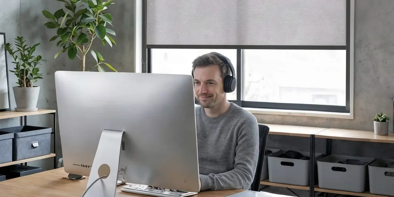  Rollo nach Maß mit Kassette und Führungsschienen