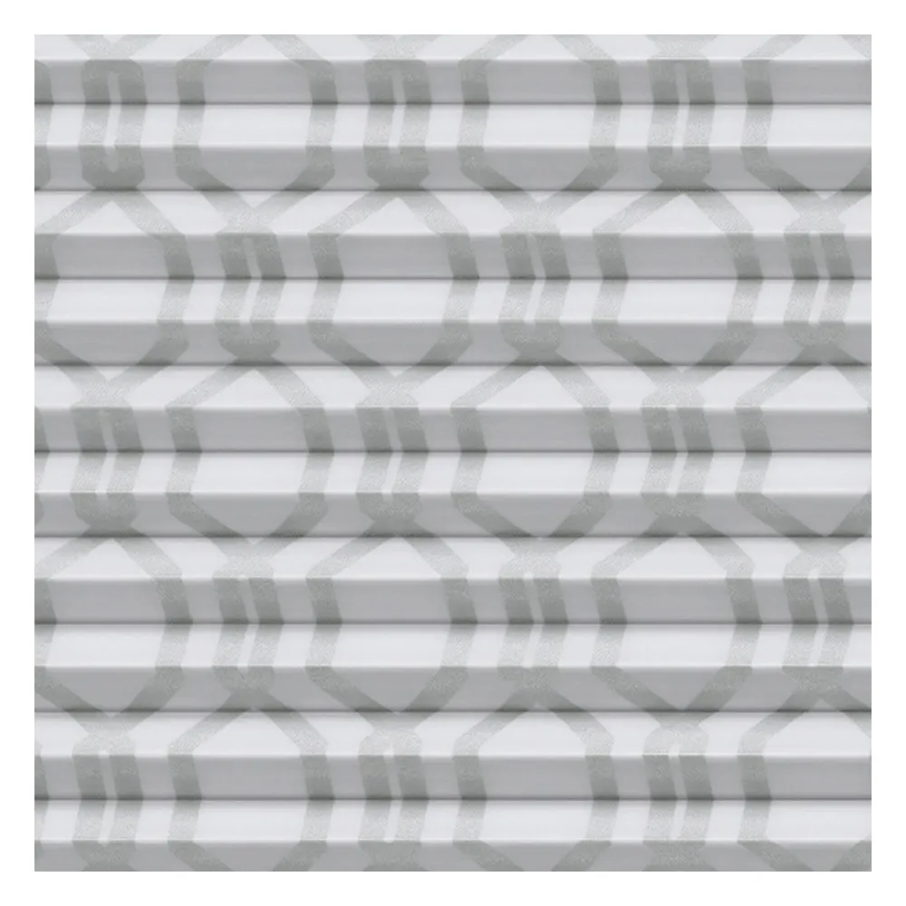 Échantillon tissu pour store plissé sur mesure | 31040 blanc-gris / translucide / Lataro