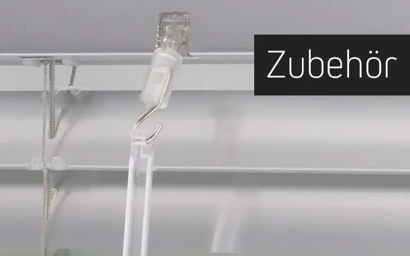 Zubehörteil für Jalousienmontage mit Haken und Stange
