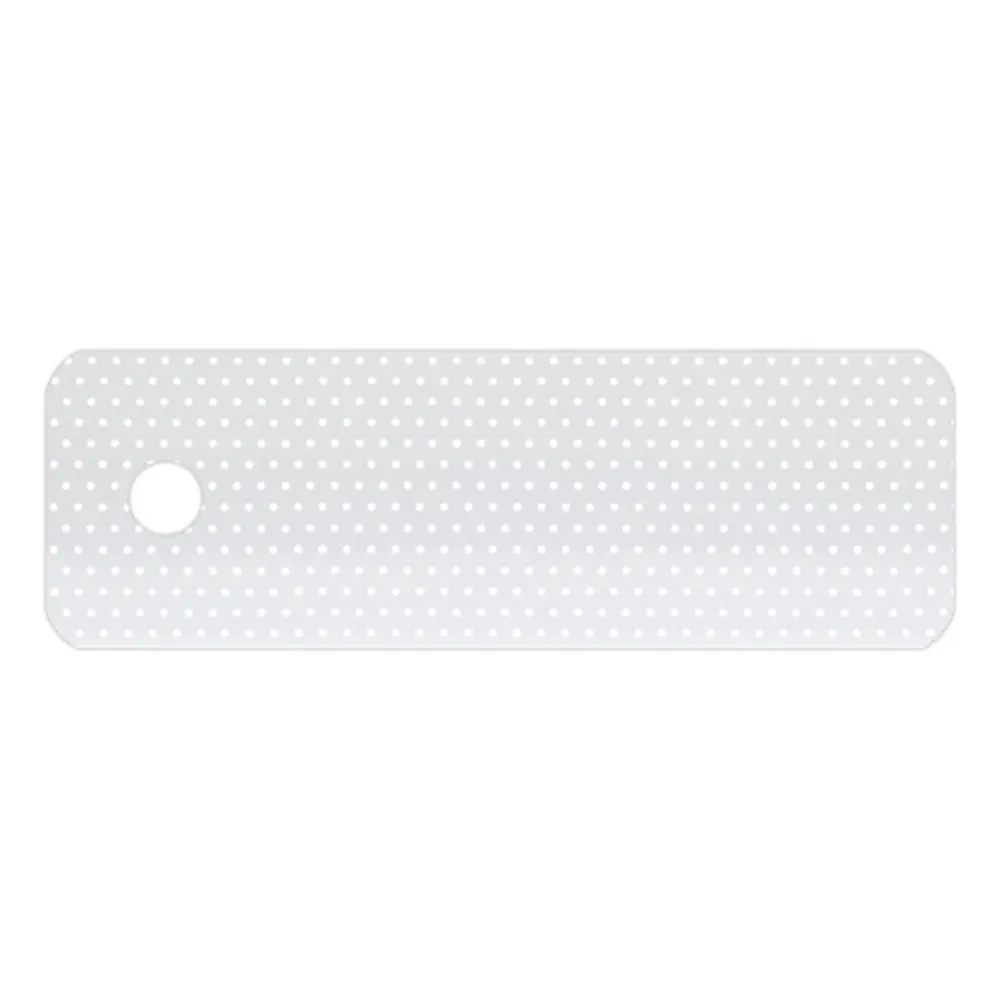 Muestra de lama para veneciana de aluminio a medida | 25 mm / 150 blanco / mate / perforado