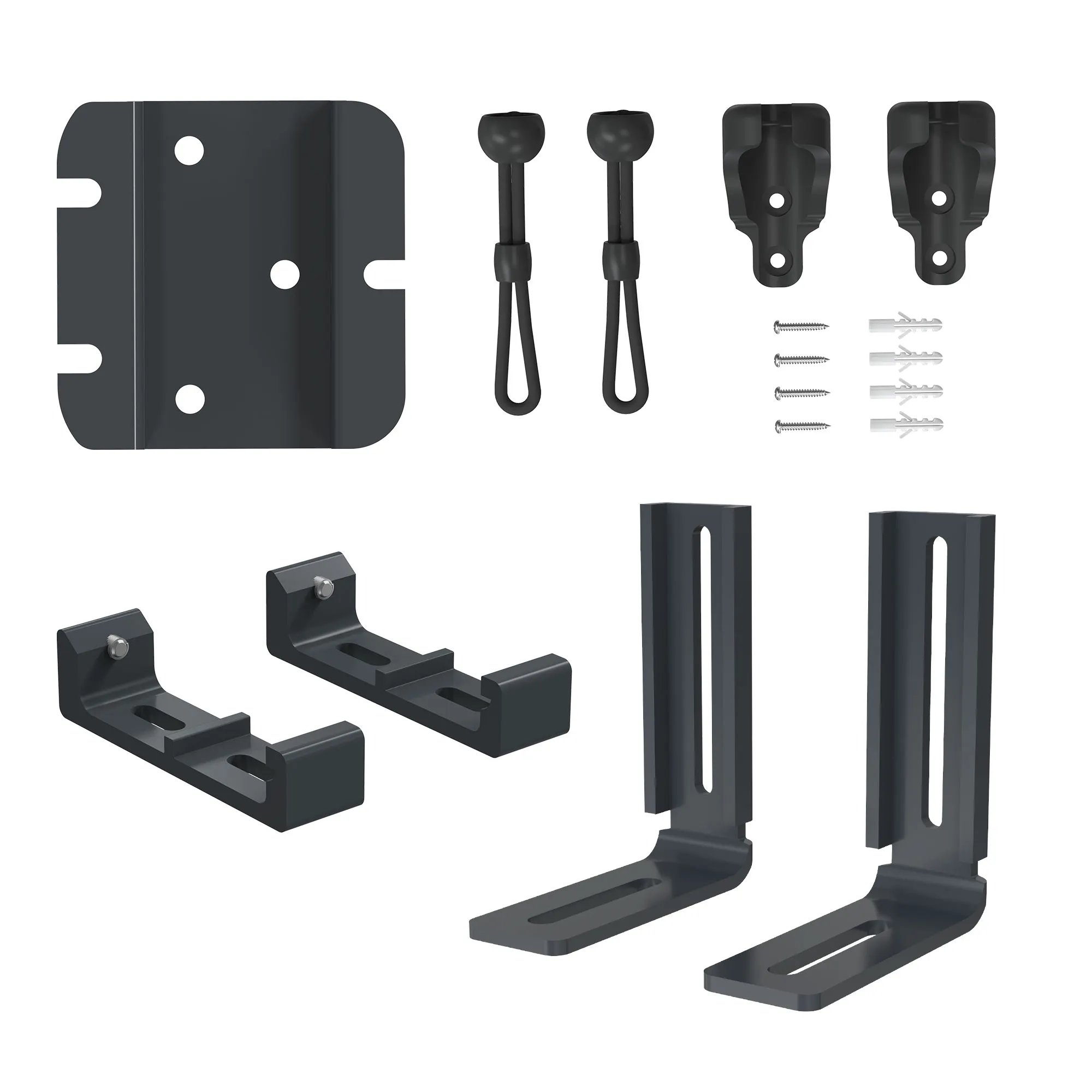 Set di ricambi per tende da esterno con supporti, viti e elementi di fissaggio