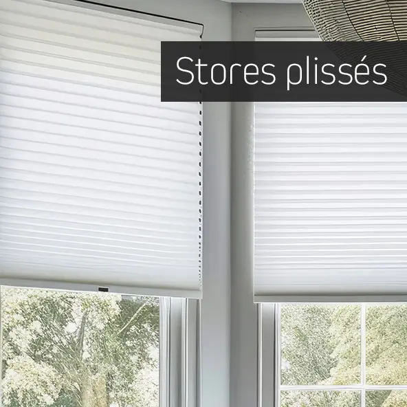 Stores plissés