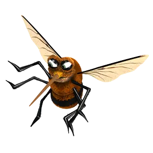 Illustration einer Fliege mit großen Augen und Flügeln, passend zum Thema Insektenschutz