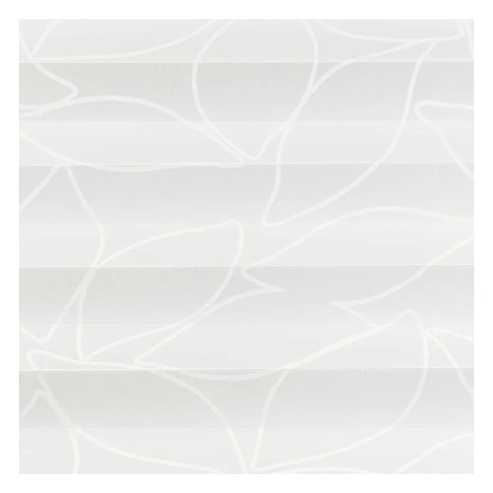 Échantillon tissu pour store plissé sur mesure | 30403 blanc / translucide / Maleza