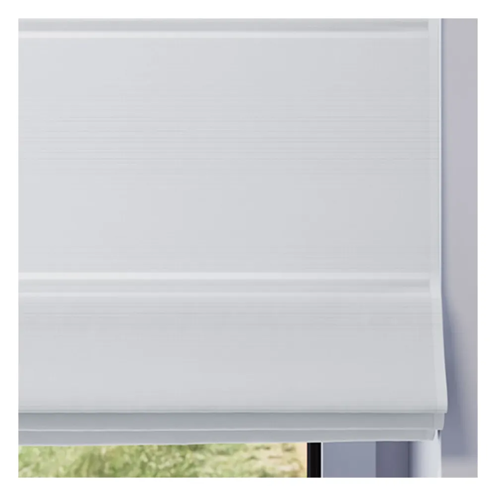 Échantillon tissu pour store bateau sur mesure | 501 blanc / occultant / Roma