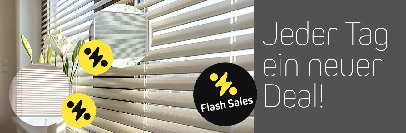 Flash Sales - täglich neues Angebot