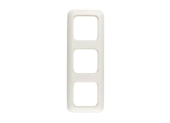 Dreifach-Rahmen für Schalter oder Steckdosen, rechteckige Form, drei Aussparungen
