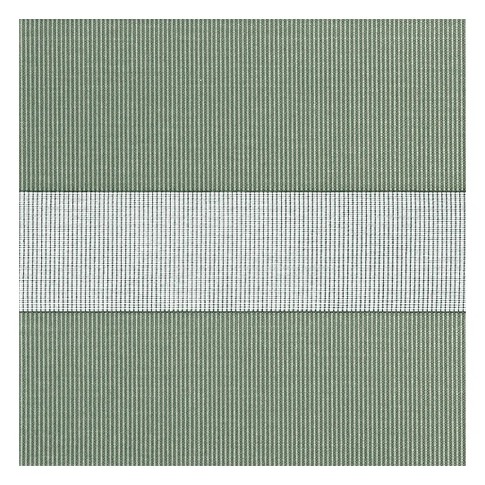 Stoffmuster für Doppelrollo nach Maß | B153 grün / lichtdurchlässig / Binale 