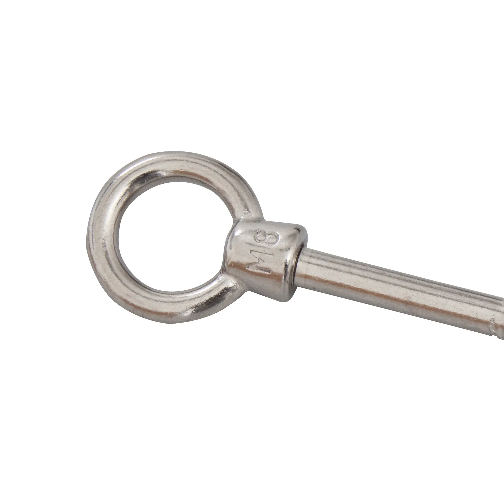 Dado ad anello con filettatura per legno in acciaio inox, adatto per fissaggi e sospensioni