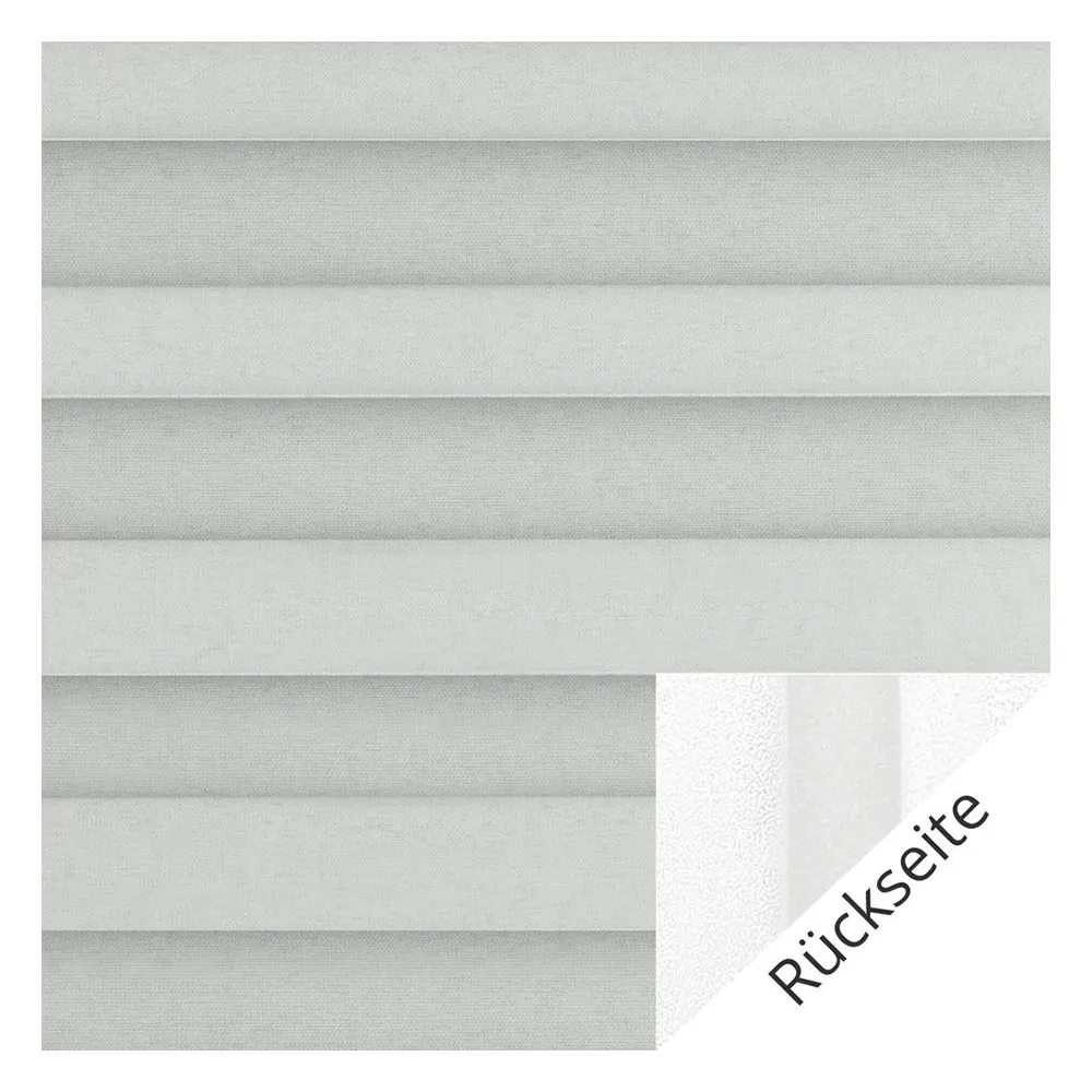 Échantillon tissu pour store plissé sur mesure | 20003 gris / tamisant / Somnio Perlmutt Black Out