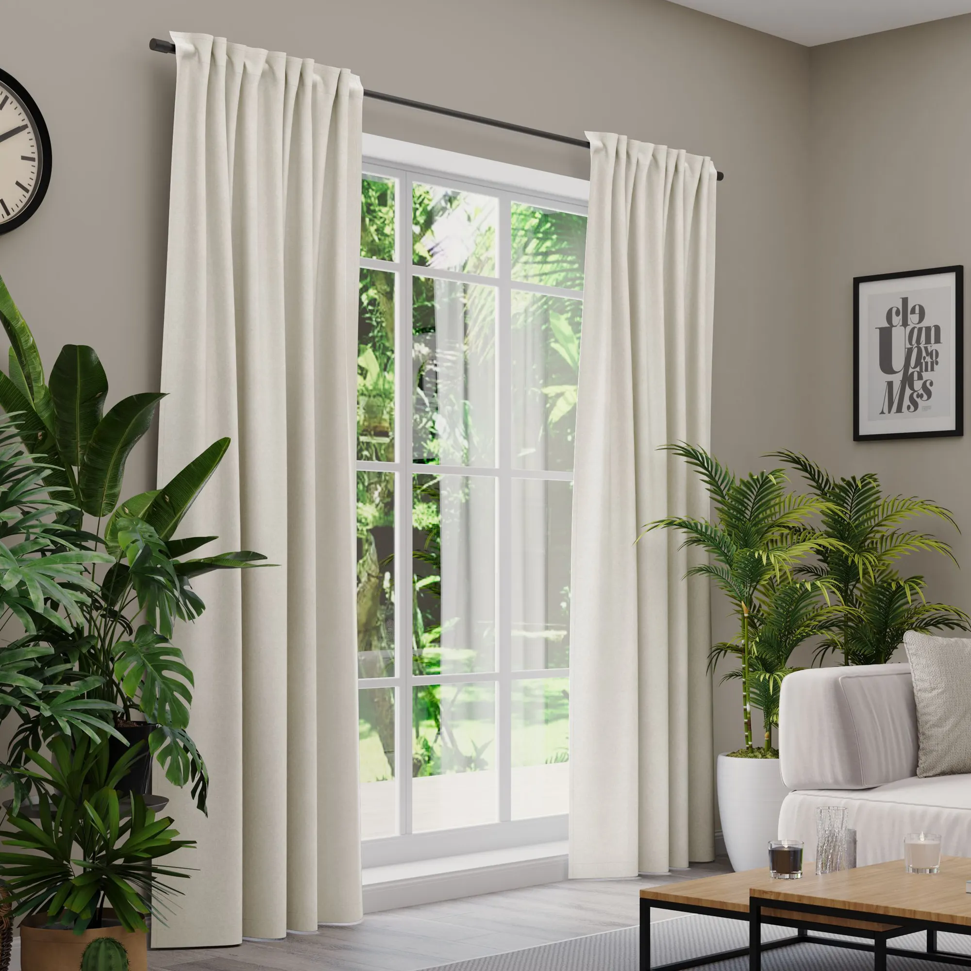 Premium Line Gardinen und Vorhänge | Cosy, blickdicht, taupe 