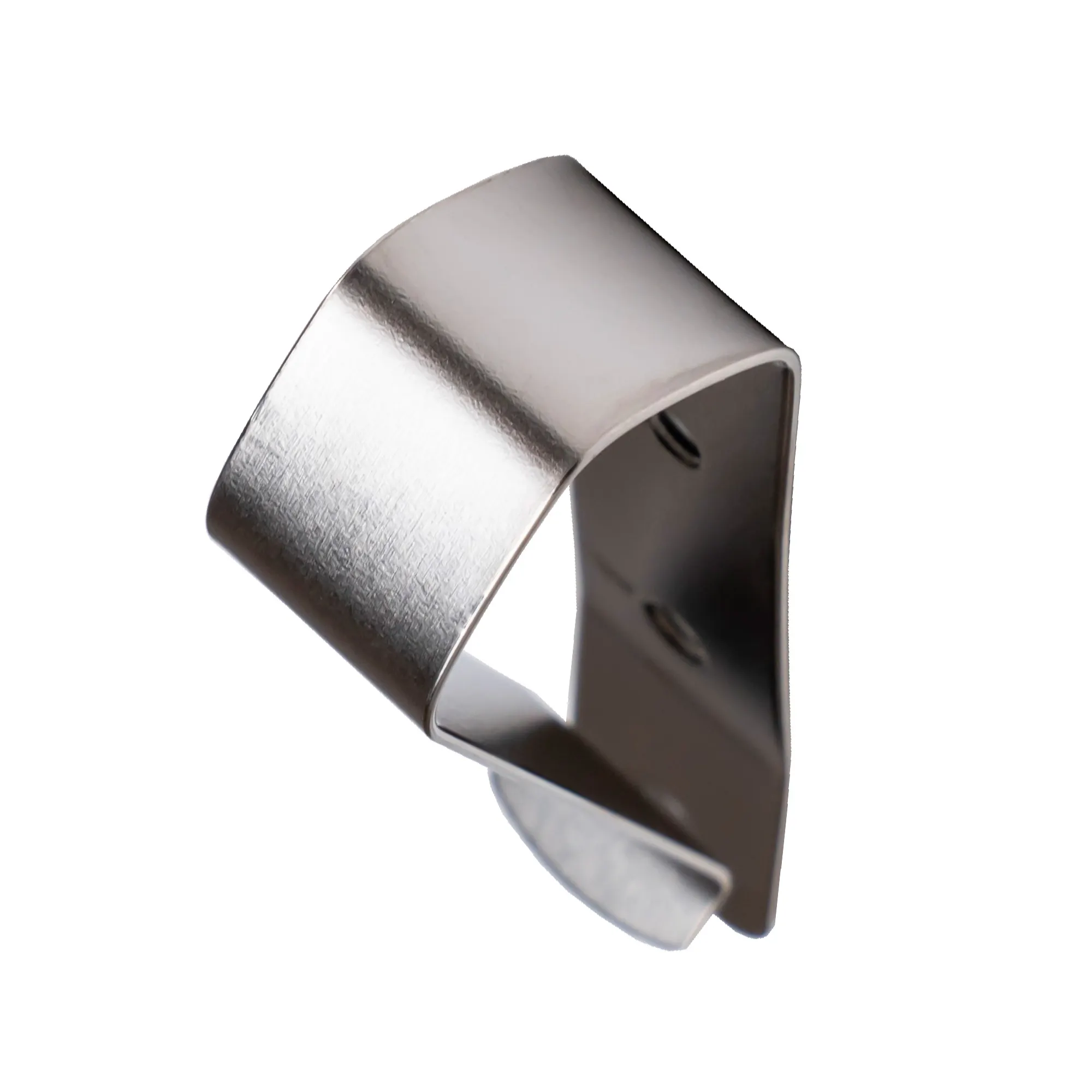 Supporto per parasole auto con clip per trasmettitore radio, design in metallo curvato