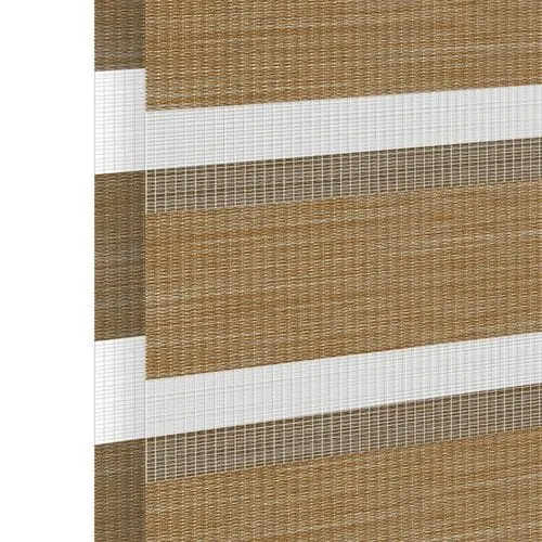 Échantillon tissu pour store enrouleur jour nuit sur mesure | BH-11 chêne / translucide / Graz