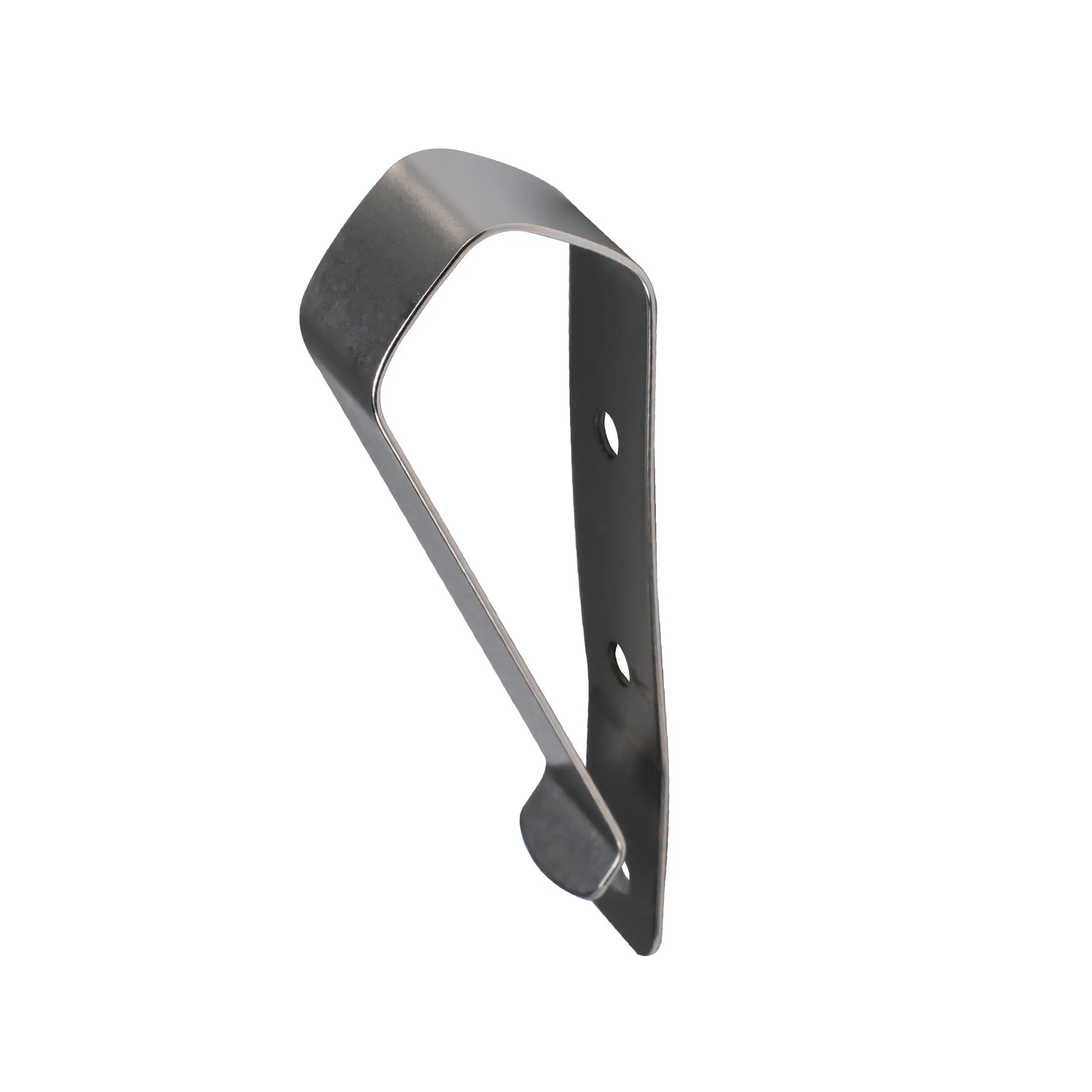 Supporto per parasole auto con clip per telecomando, metallo curvato con fori di fissaggio