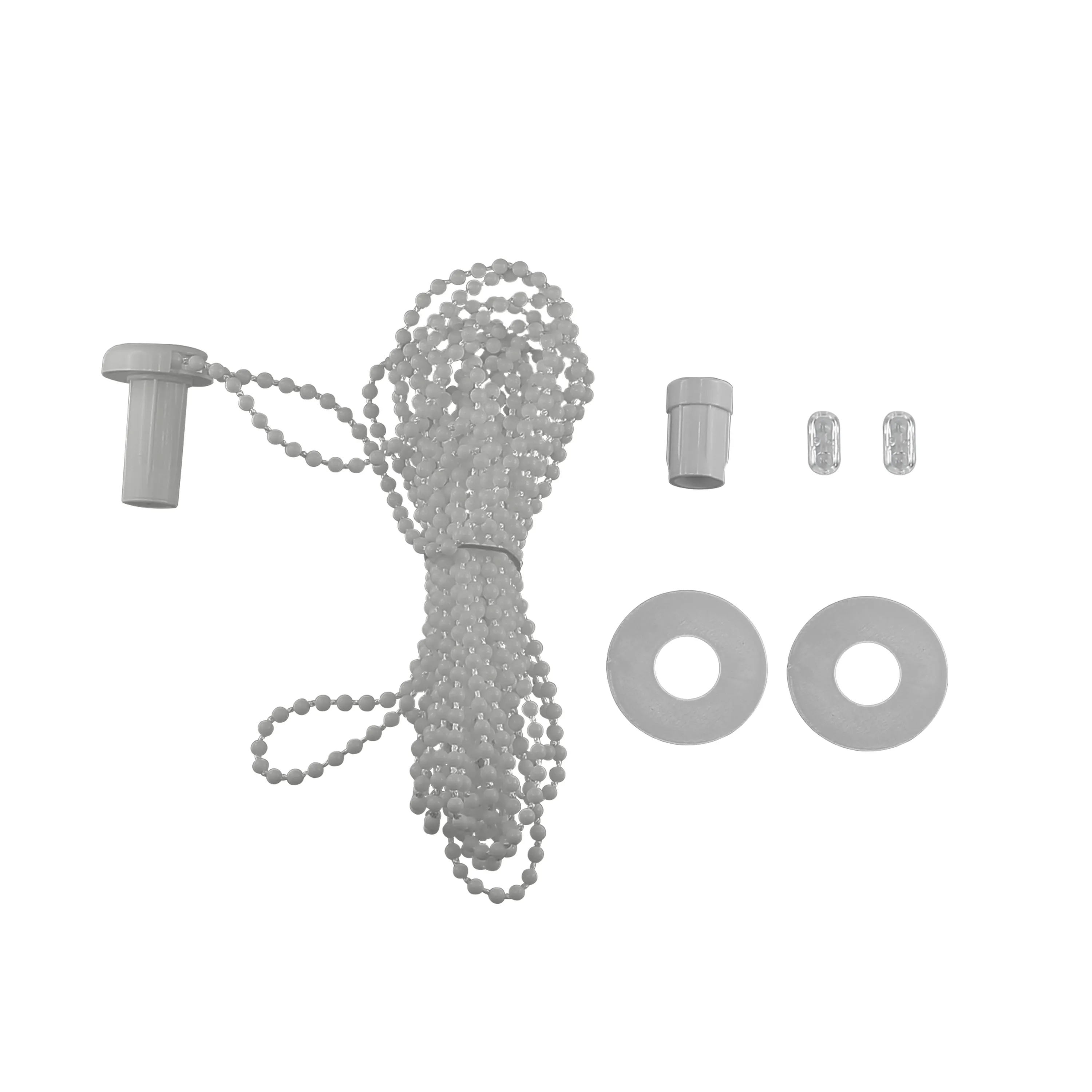 Zugkette für Klemmfix Doppelrollo / Duorollo | 300 cm, kürzbar, grau