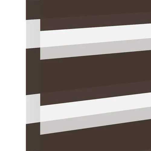 Échantillon tissu pour store enrouleur jour nuit sur mesure | FR-95 brun / translucide / Vienne