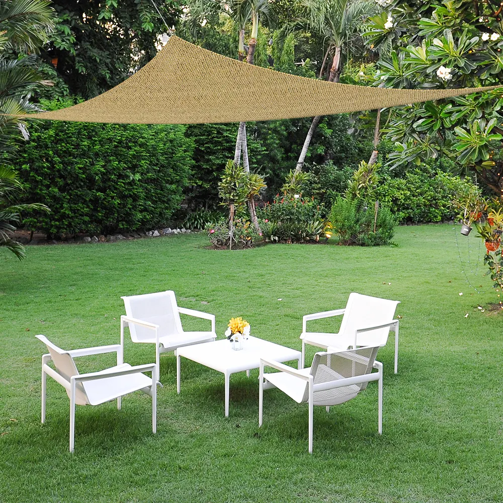 Telo da sole HDPE traspirante sopra i mobili da giardino all'aperto