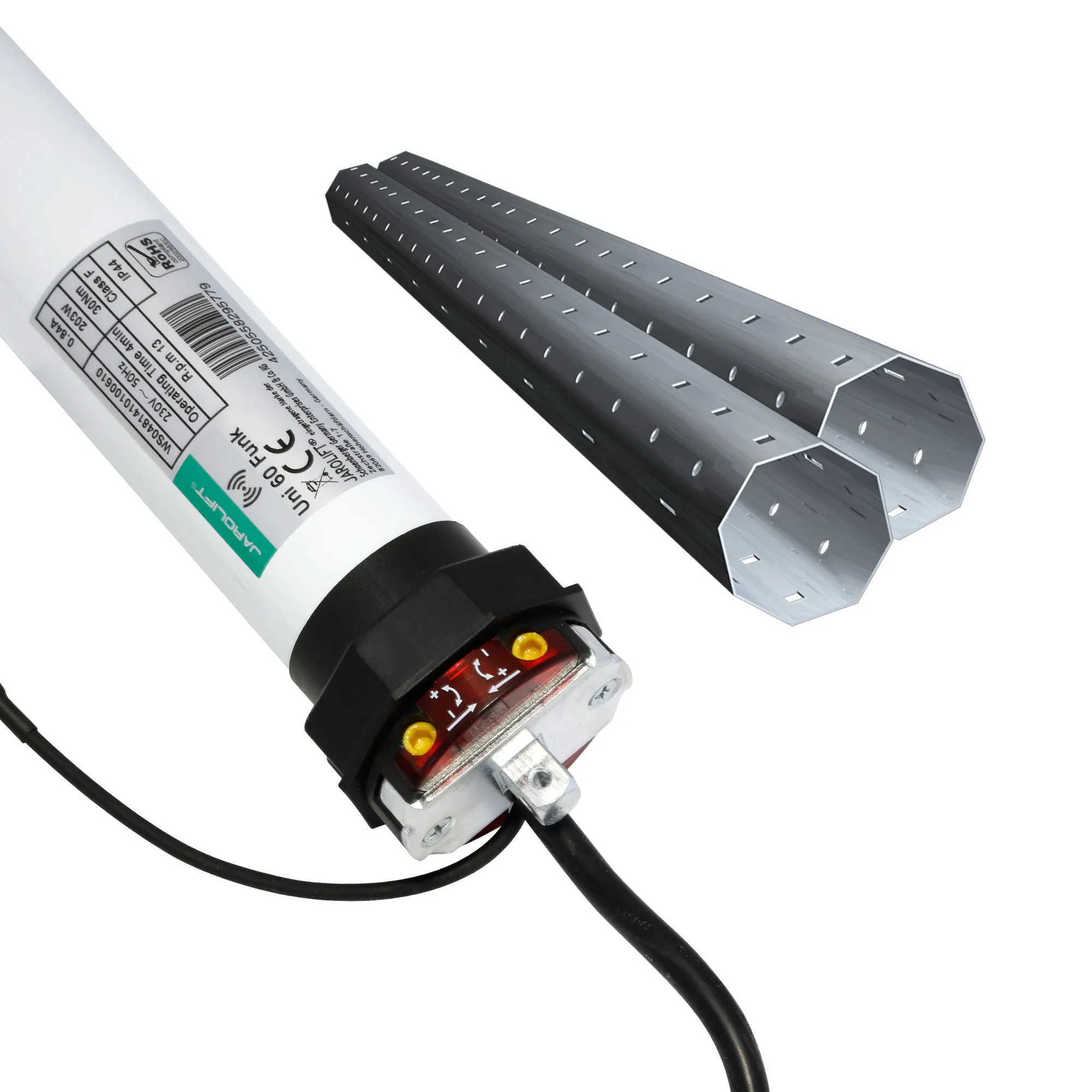 Motor vía radio para persiana Universel | UNI60F (30 Nm / SW60) +Kit eje para renovación 1