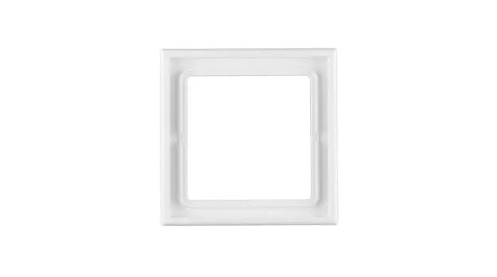 Einfacher quadratischer Rahmen für Schalter oder Steckdosen, 1-fach, funktional und minimalistisch