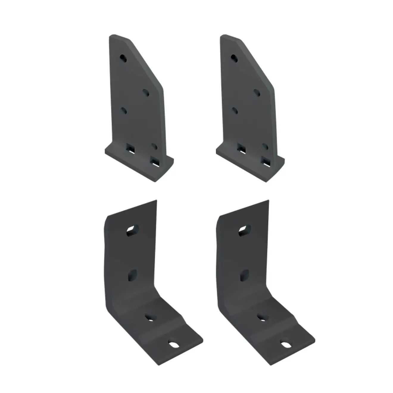 Dachsparrenhalter-Set mit Deckenwinkel für Kassettenmarkise, 4 Halterungen