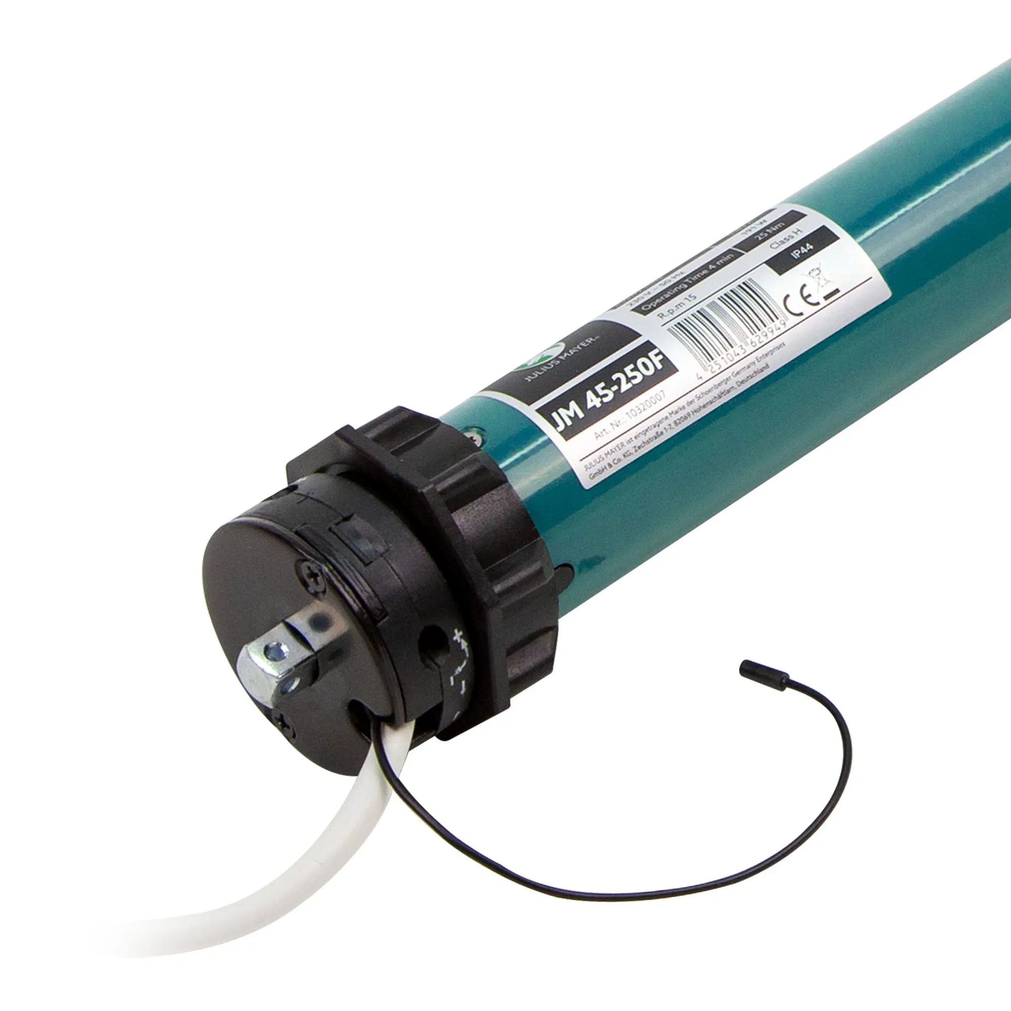 Dispositivo cilindrico con cavo e connessione, adatto per applicazioni meccaniche