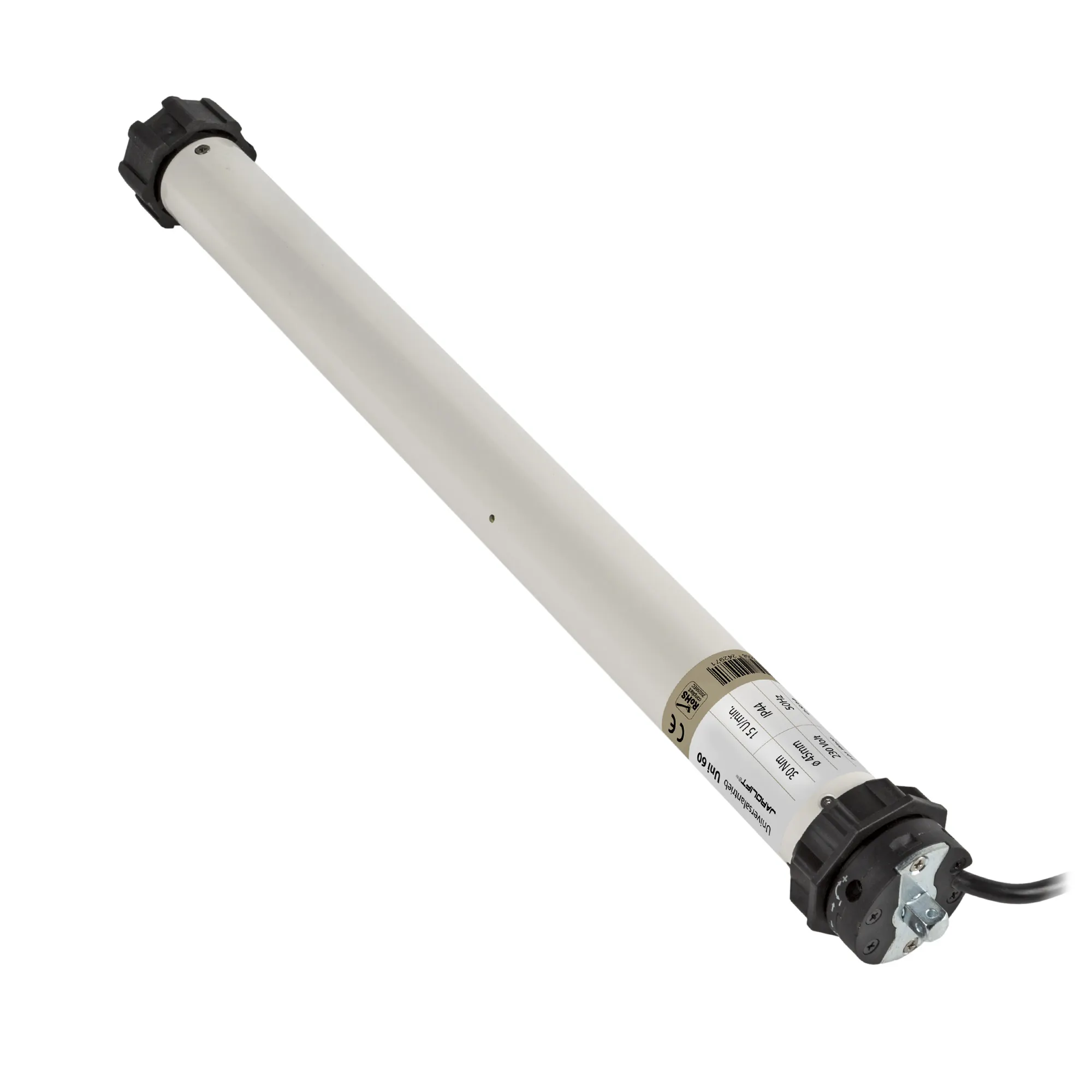 Rollladenmotor Universal | UNI60 (30 Nm / SW60) + Design Wippschalter + Neubau-Wellenset 5