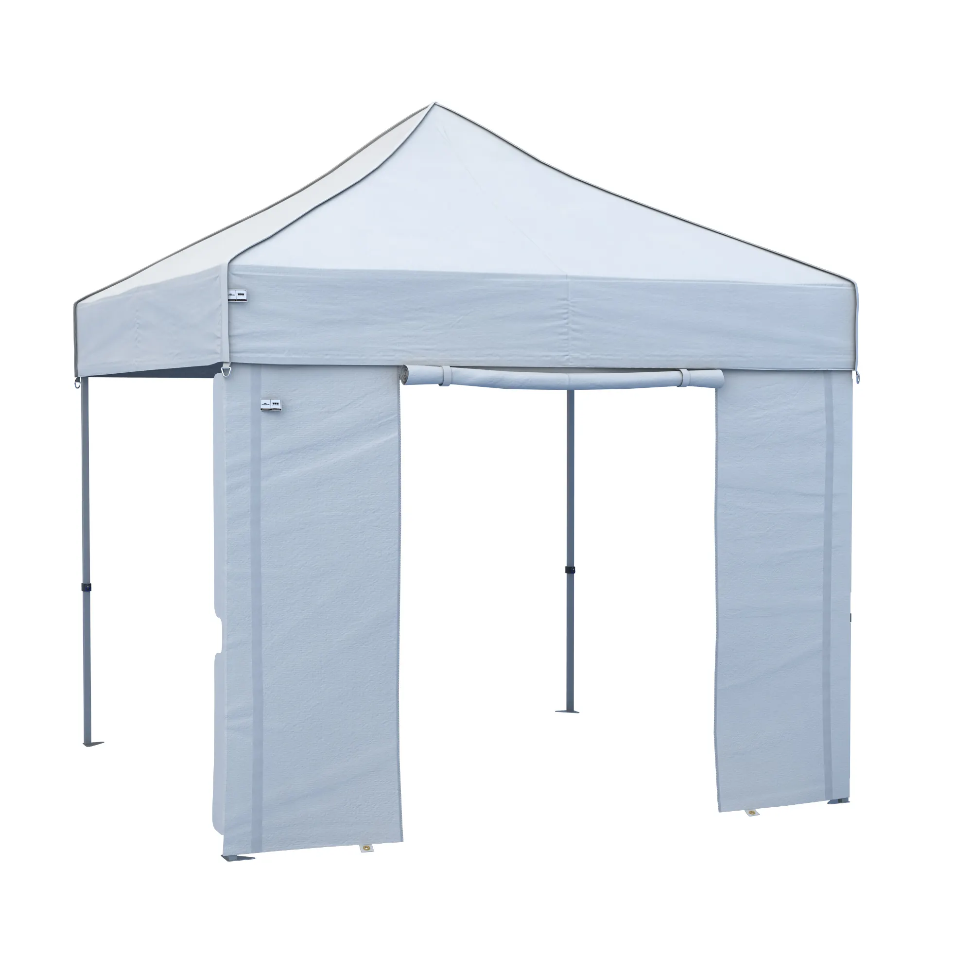 Parete laterale per gazebo pieghevole con apertura per finestra e struttura stabile