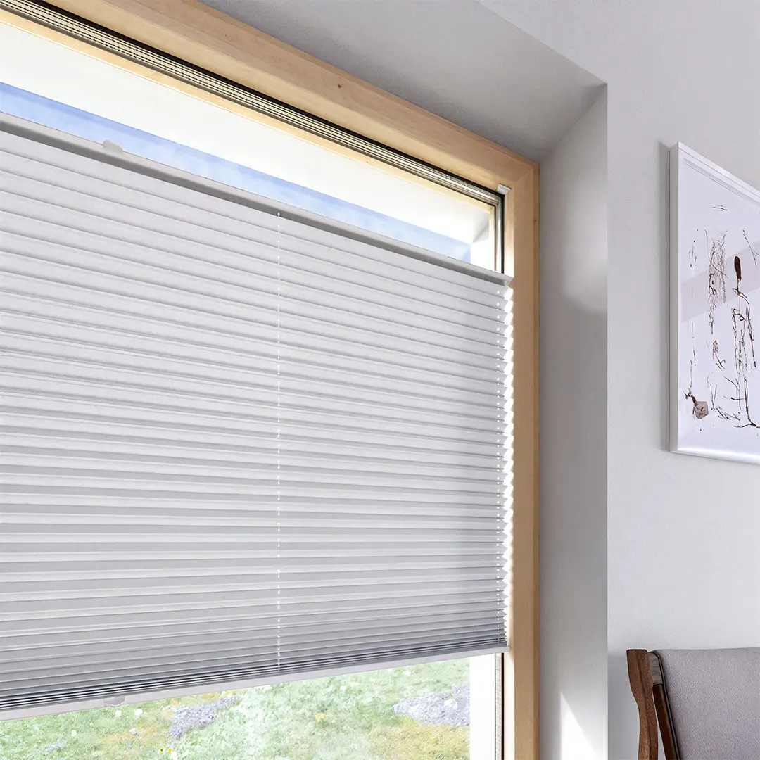 Weißes Plissee interior