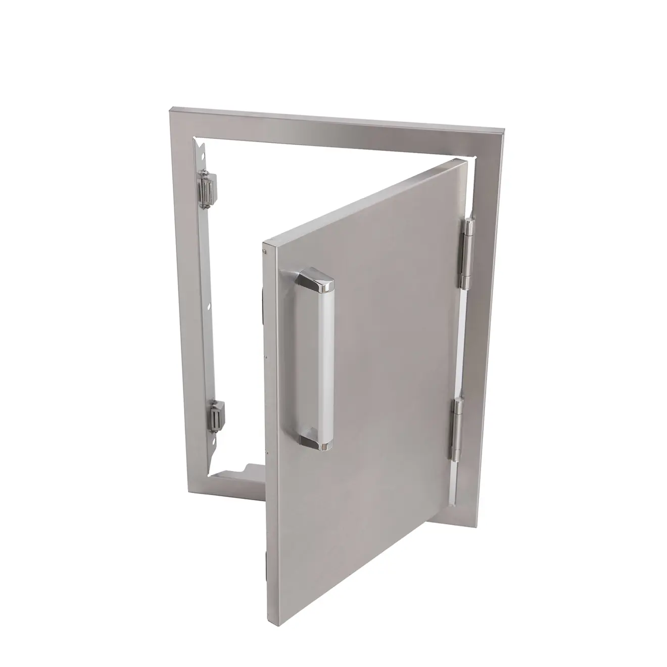 Edelstahl-Einbaumodul offene Einzeltür