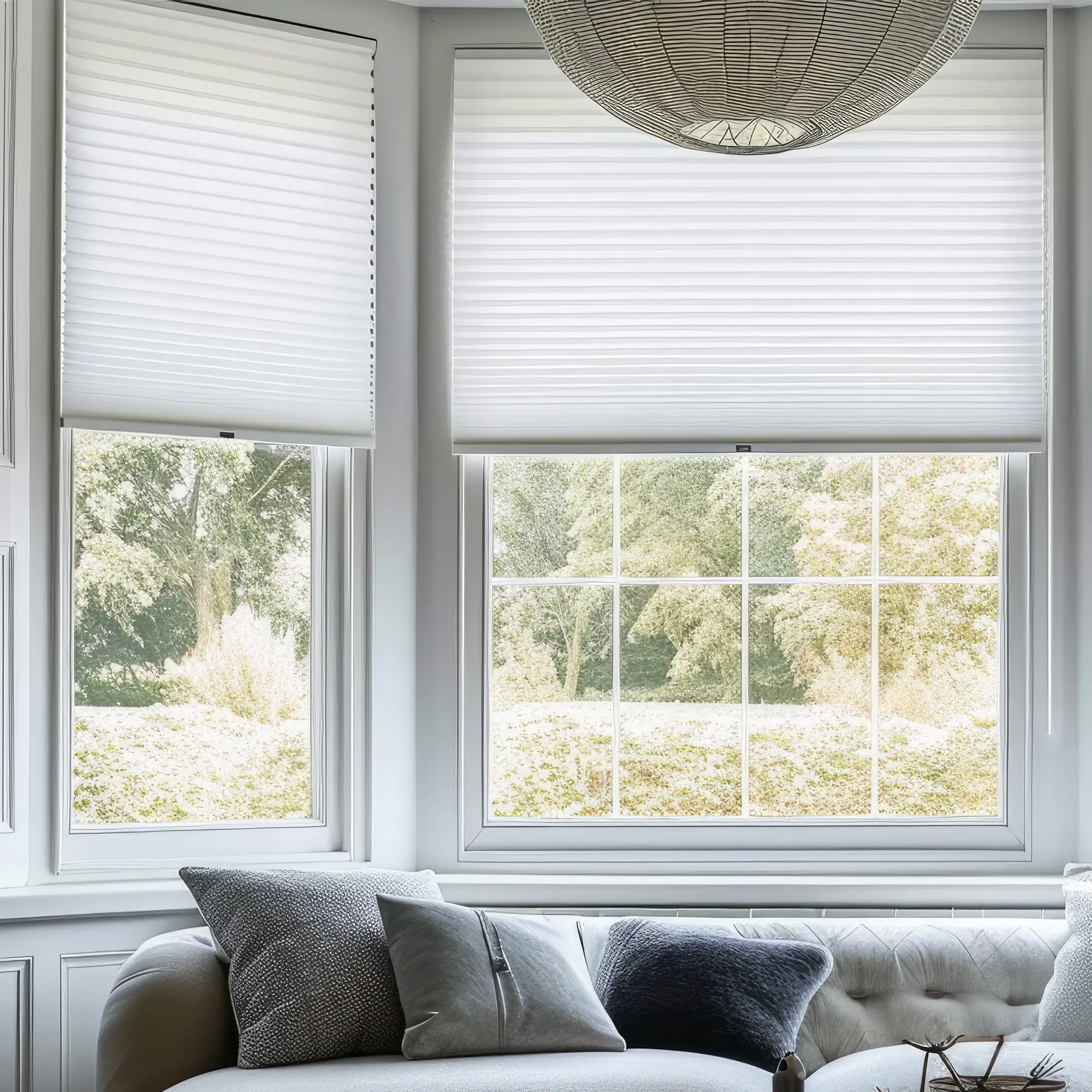 Faltstore-Plissee freihängend nach Maß | C3 COSIFLOR-System