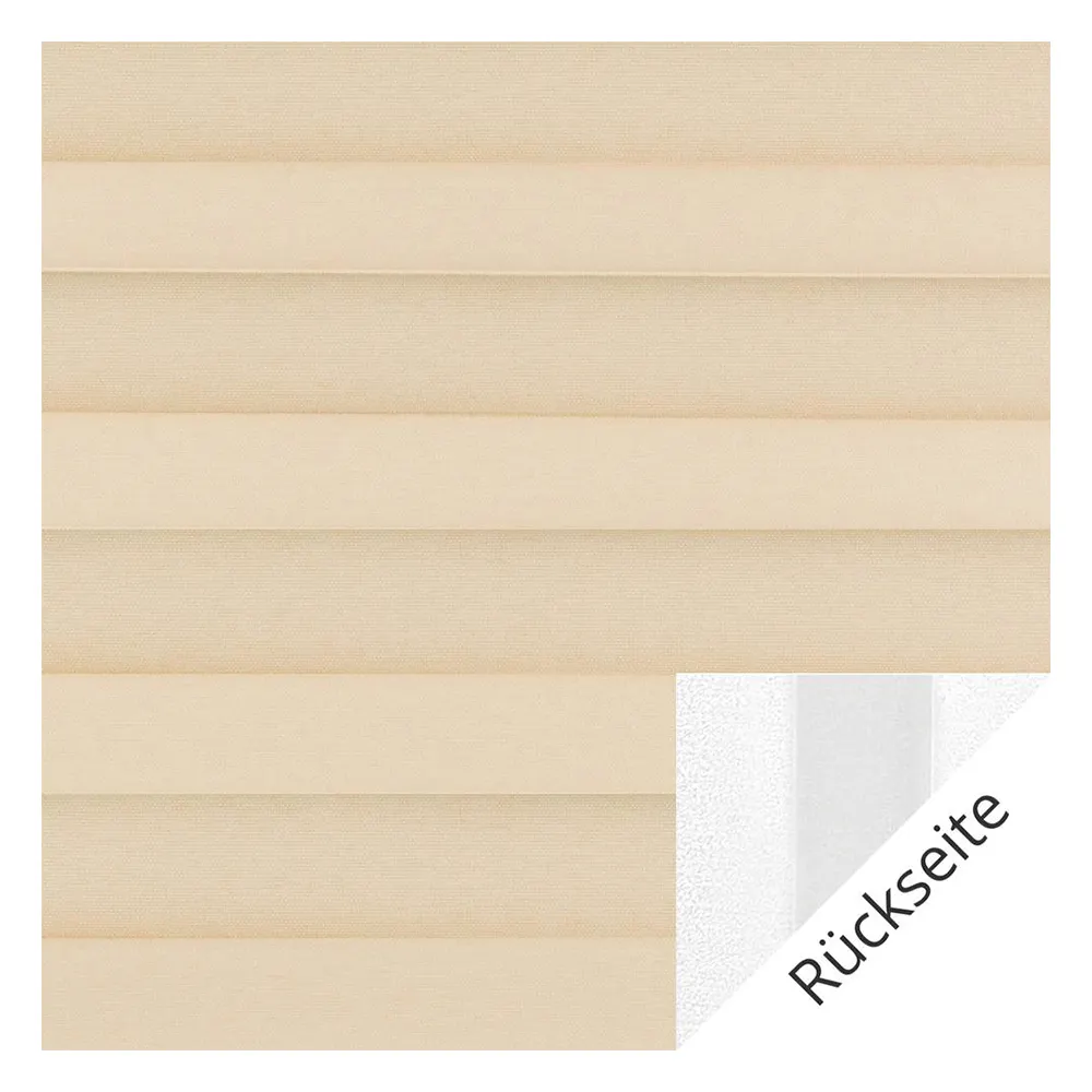 Stoffmuster für Plissee nach Maß | 20013 beige / verdunkelnd / Somnio Perlmutt Black Out