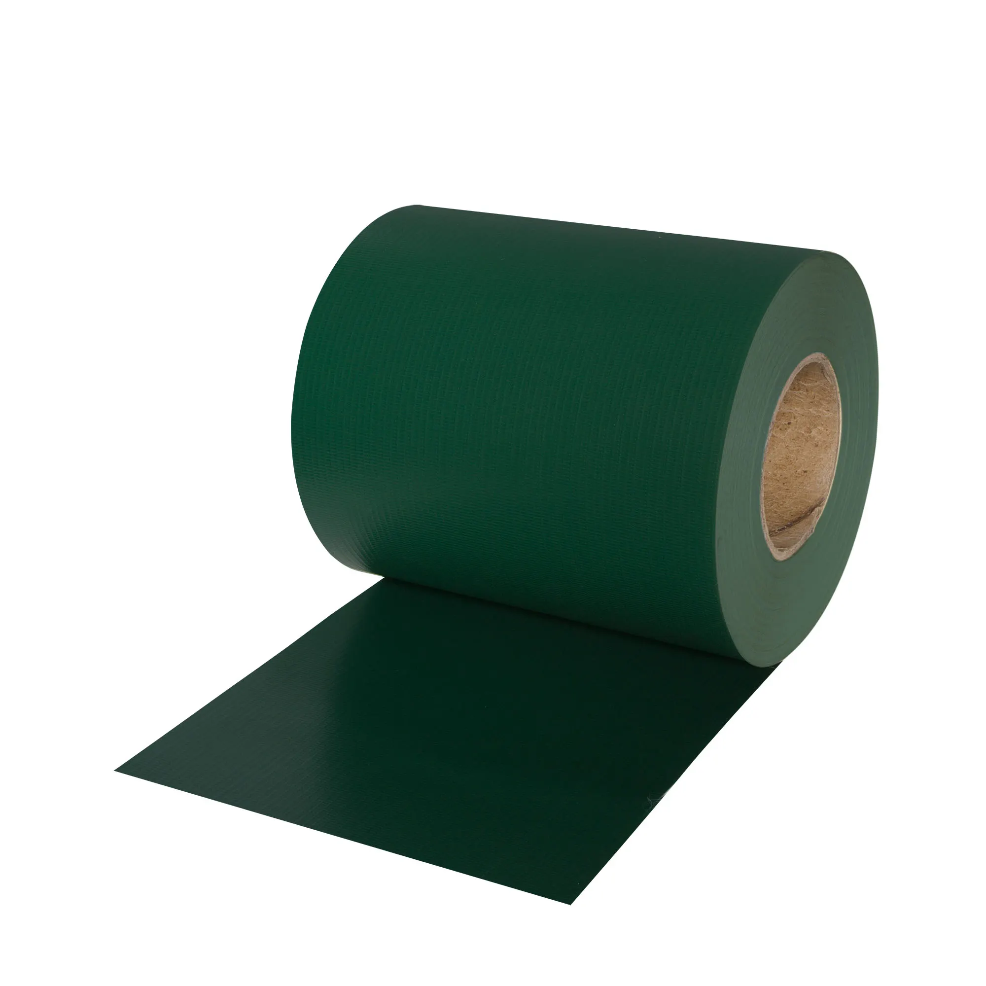 Taśma osłonowa PVC miękka | 19 cm x 40 m, zawiera 25 klipsów mocujących, zielony