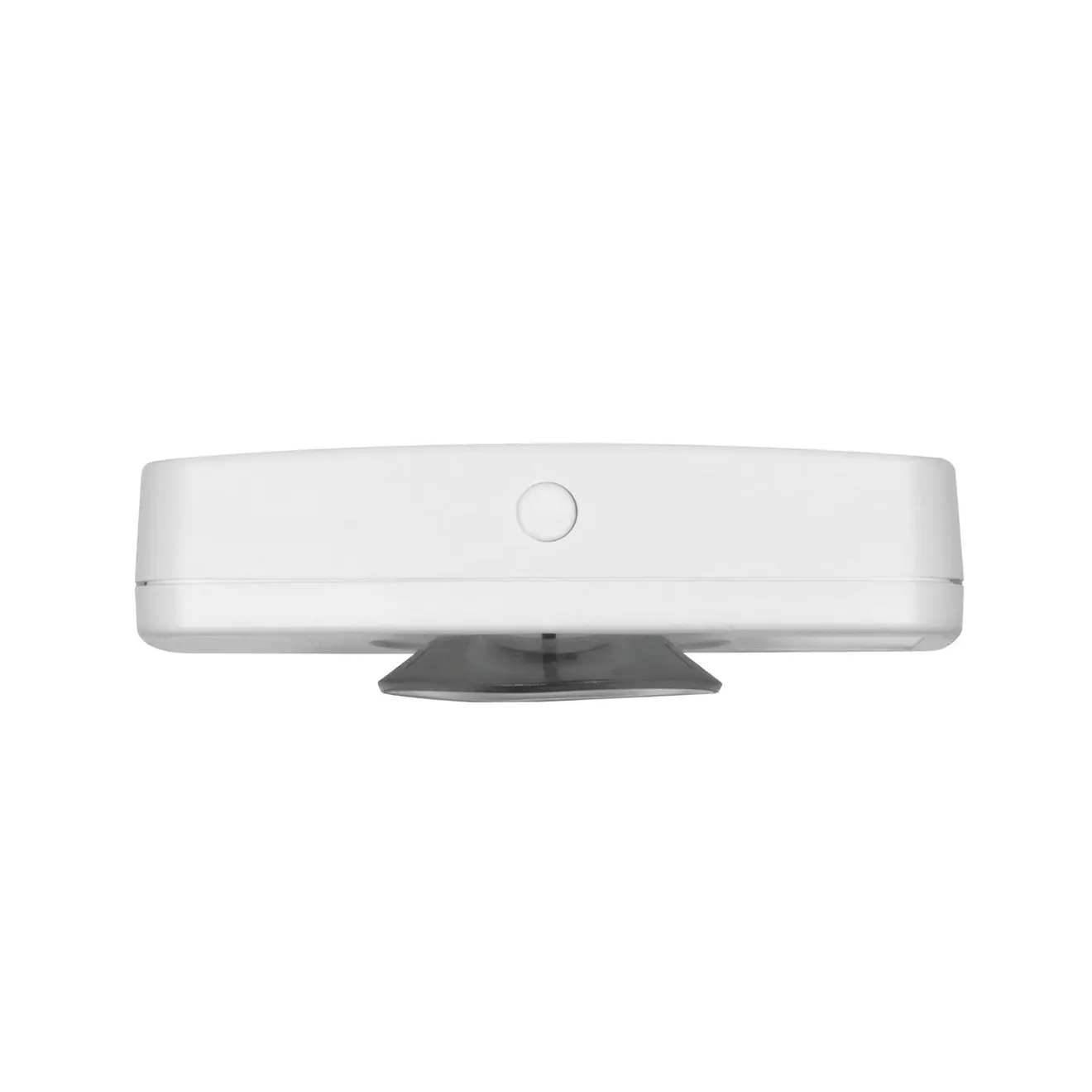 Flacher, rechteckiger Sonnensensor mit zentralem Knopf und Befestigungselement darunter