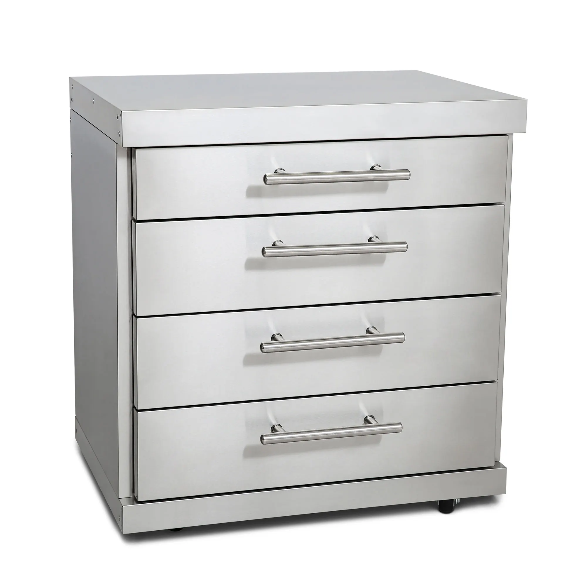 Edelstahl-Erweiterungsmodul mit 4 Schubladen