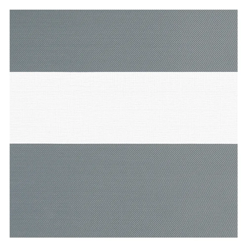 Stoffmuster für Doppelrollo nach Maß | B604 grau-schwarz / lichtdurchlässig / Solides  Stoffmuster für Doppelrollo nach Maß | B604 grau-schwarz / lichtdurchlässig / Solides