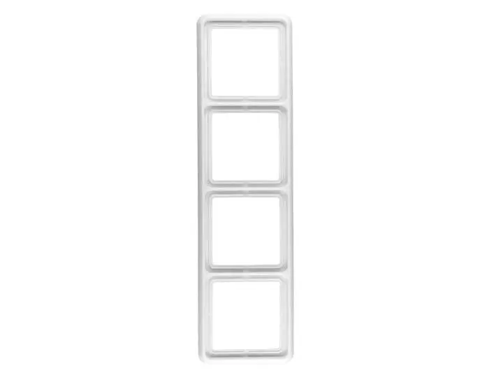 Vierfach-Rahmen für Schalter oder Steckdosen, rechteckig, CD 500 System