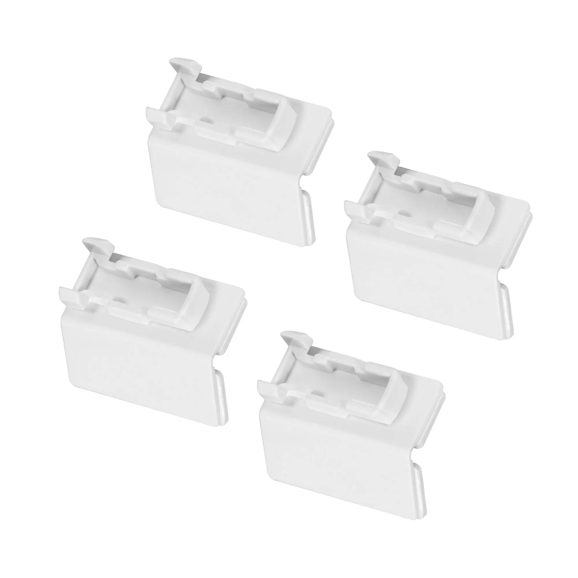 Gelenk-Klebeplatte für Delphos Plissees nach Maß | weiß, 4 Stück