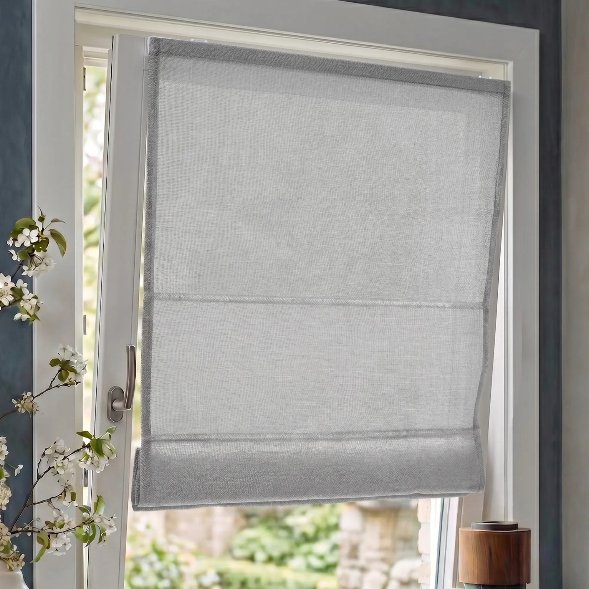 Ivora Premium Raffrollo | 70 x 130 cm, grau, blickdicht