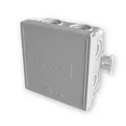 Aufputz-Abzweigdose mit mehreren Kabelöffnungen und seitlicher Befestigungsmöglichkeit