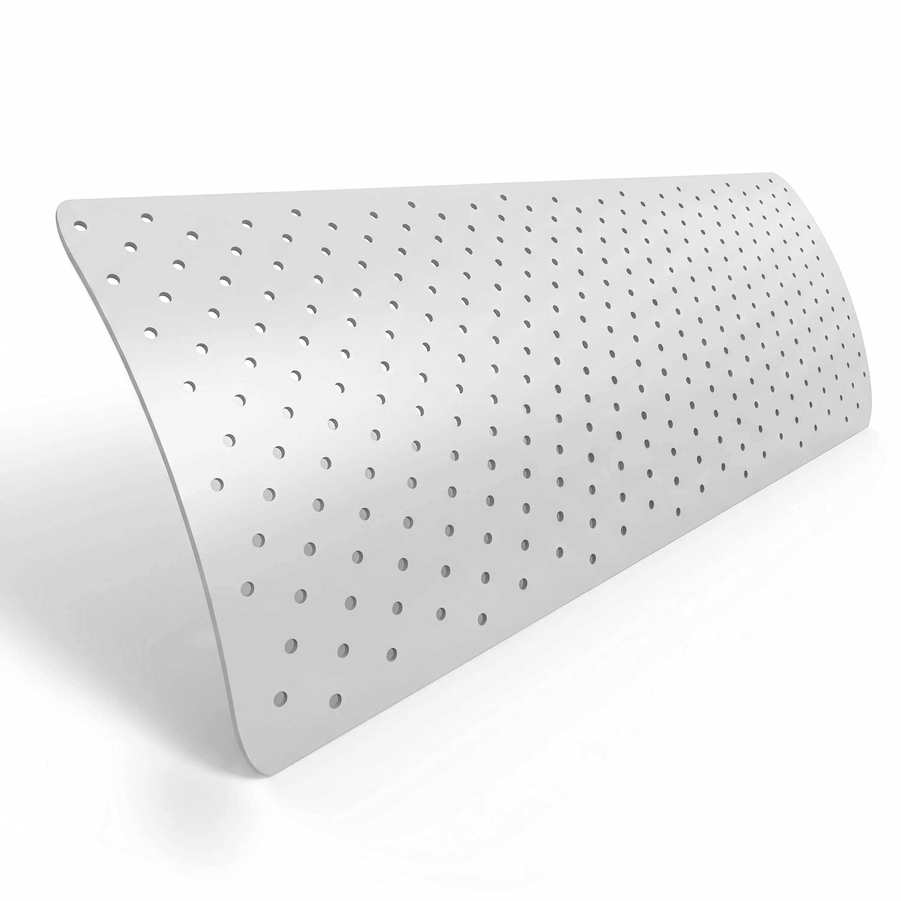Muestra de lama para veneciana de aluminio a medida | 50 mm, 900P blanco, mate, perforado