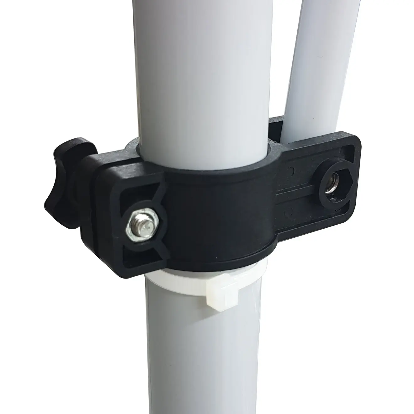 Klemmvorrichtung der Balkonmarkise JAM 2000 zur Befestigung an einem Rohr