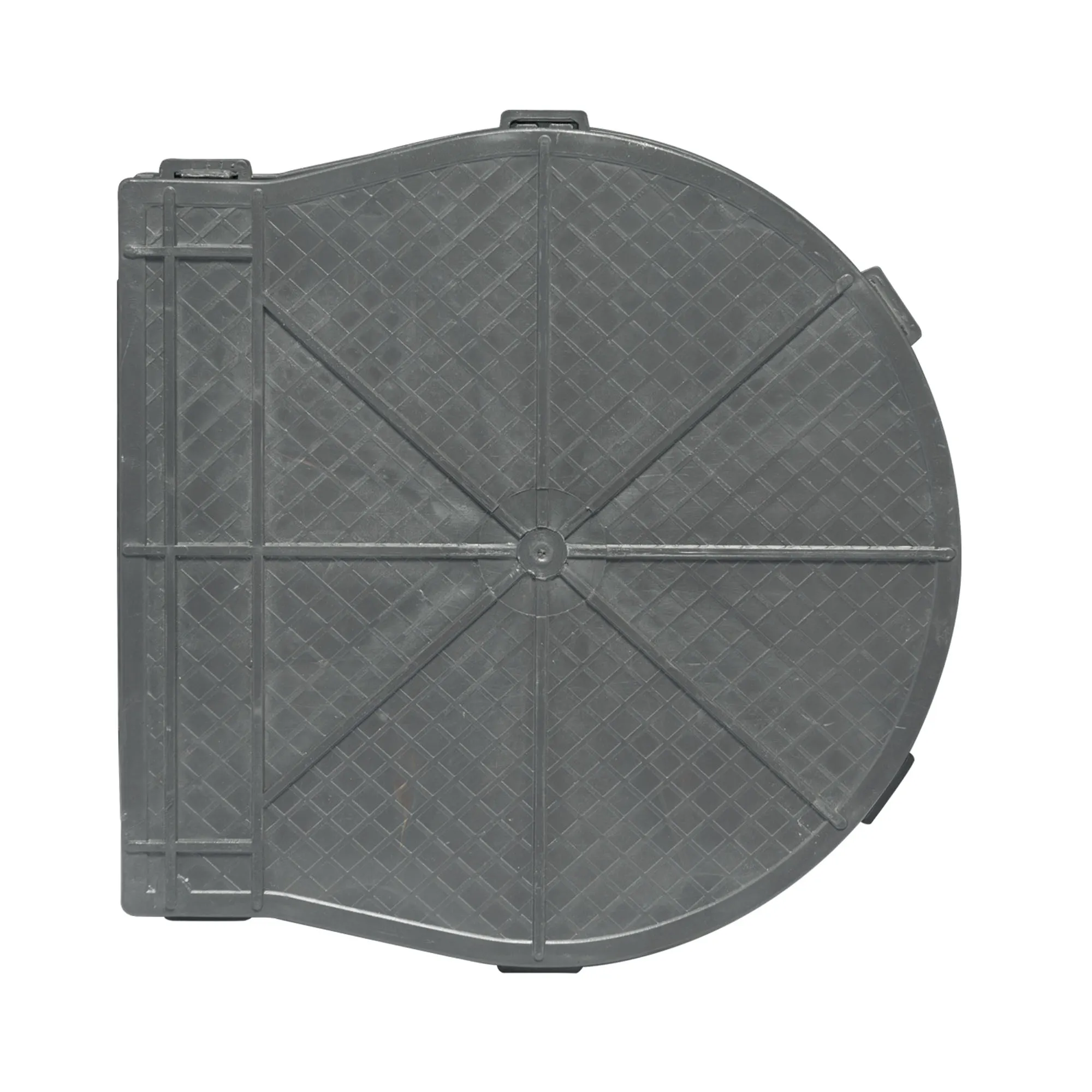 Scatola murale per avvolgitori a cinghia con copertura rotonda e design strutturato