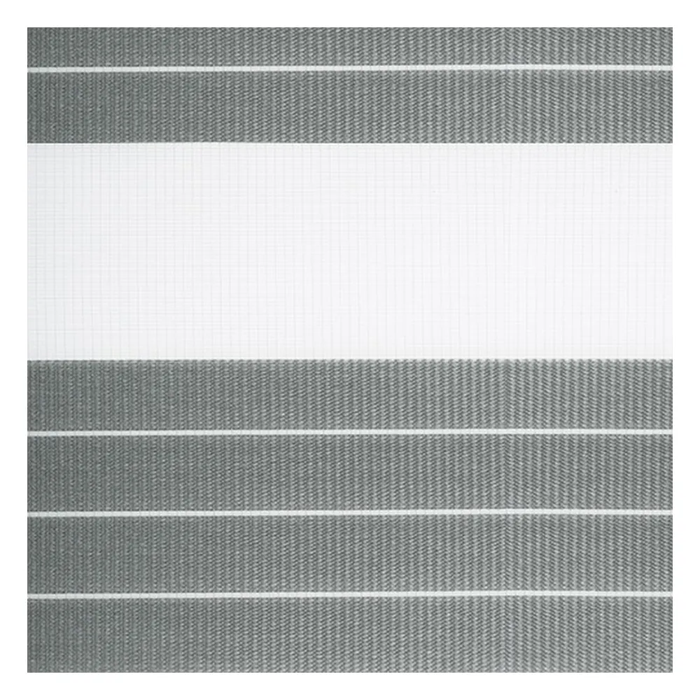 Échantillon tissu pour store enrouleur jour nuit sur mesure | F7865 gris foncé / translucide / Autumn