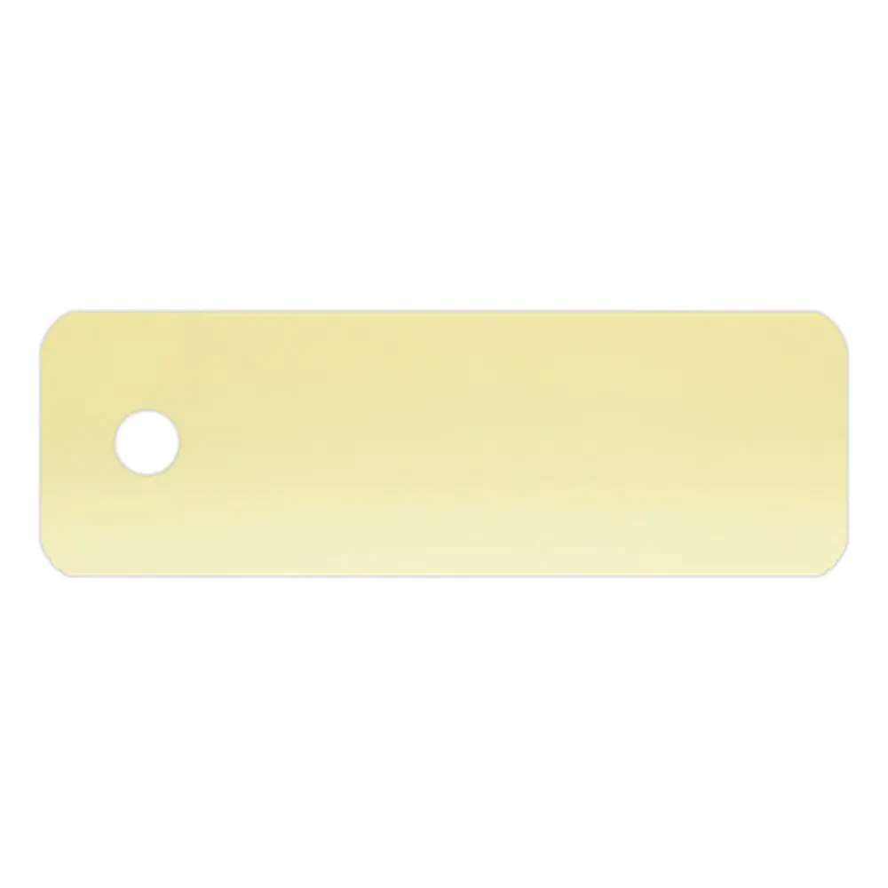 Campione di persiana in alluminio con foro per fissaggio