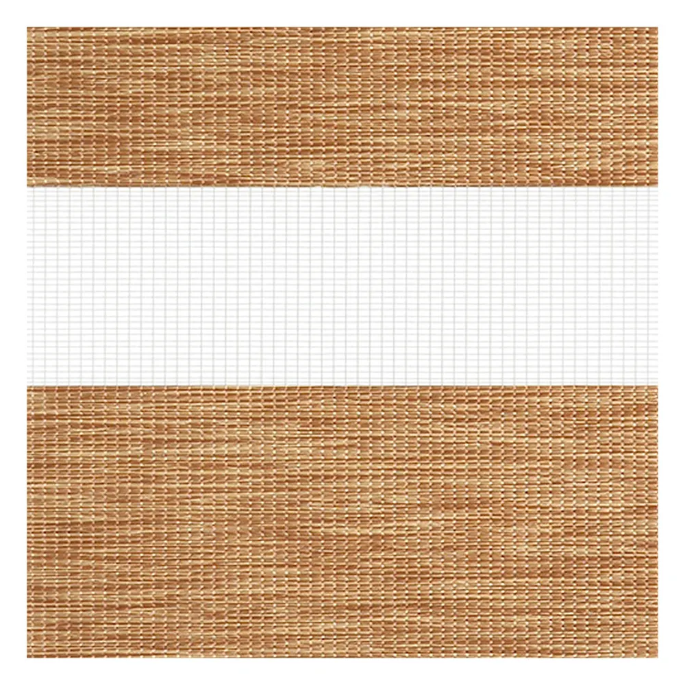 Stoffmuster für Doppelrollo nach Maß | A404 braun / lichtdurchlässig / Madera 