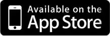 App Store Verfügbarkeitslogo mit Smartphone-Symbol und Text "Available on the App Store"