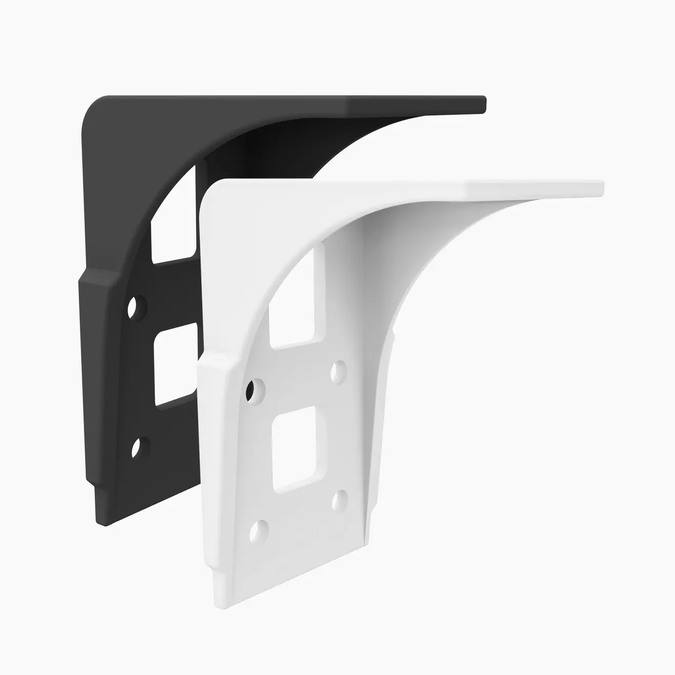 Deckenhalterung für Kassettenmarkise Curve LED in anthrazit und weiß